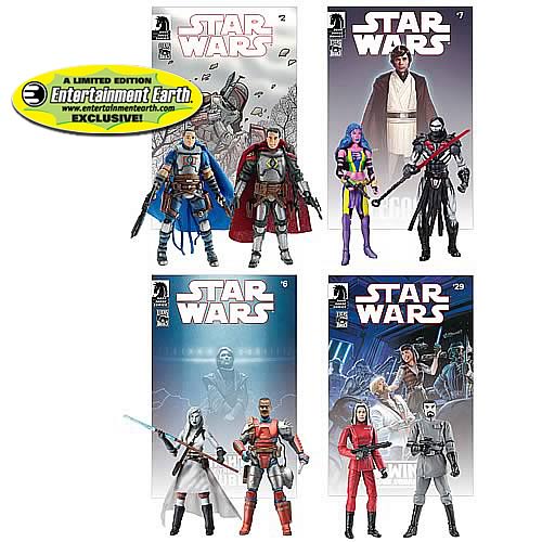 EE Exclusive Star Wars Figures Legacy Comic Packs Set
